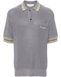Marni - Chunky-knit Polo Shirt - Lyst