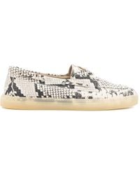 COPENHAGEN - Snake Leather Loafers - Lyst