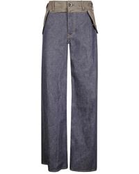 Sacai - Patch-Pocket Denim Jeans - Lyst