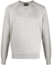 Tom Ford - Meliertes Sweatshirt mit Rundhalsausschnitt - Lyst