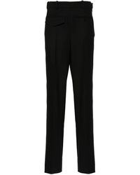 Victoria Beckham - Twill Tapered Trousers - Lyst