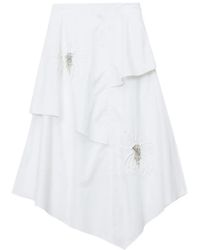 3.1 Phillip Lim - Floral Ruffled Midi Skirt - Lyst