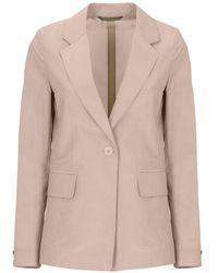 Peserico - Blazer Met Enkele Rij Knopen - Lyst