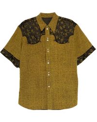 Commun's - Overhemd Met Bloemenprint En Korte Mouwen - Lyst