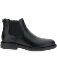 Hogan - Bottines En Cuir À Empiècements Élastiqués - Lyst