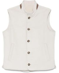 Barba Napoli - Wool High-Neck Gilet - Lyst