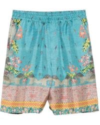 Pierre Louis Mascia - Aloe Floral-Print Shorts - Lyst