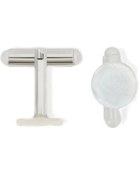 Lardini - Mother-Of-Pearl Round Cufflinks - Lyst