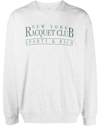 Sporty & Rich - Meliertes NY Racquet Club Sweatshirt - Lyst