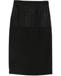 frenken - Sheer-Panel Pencil Midi Skirt - Lyst