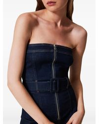 white christmas dresses Adriana Denim Bustier Dress main image 0