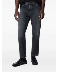 PT Torino - Faded-Effect Straight-Leg Jeans - Lyst