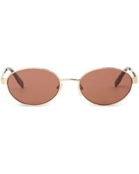 KARL LAGERFELD - Monogram Round-Frame Sunglasses - Lyst