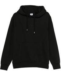 C.P. Company - Felpa Con Cappuccio E Logo - Lyst