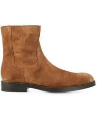 Tod's - Suede Side-Zip Ankle Boots - Lyst