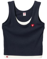 AAPE BY A BATHING AP - Logo-Print Vest Top - Lyst