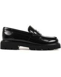 KARL LAGERFELD - Lowell Leather Loafers - Lyst