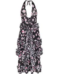 Molly Goddard Jurk Met Madeliefjesprint - Zwart