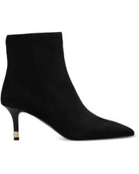 Furla - Suede Heeled Ankle Boots 'Aria' - Lyst