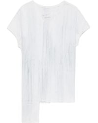Y's Yohji Yamamoto - Asymmetric-Hem Cotton T-Shirt - Lyst