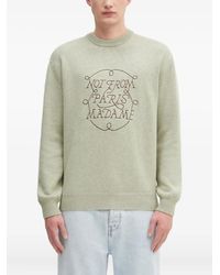 Drole de Monsieur - La Maille Slogan Tresses Logo Sweater - Lyst