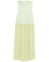 Jonathan Simkhai - Pleated Strapless Maxi Dress - Lyst
