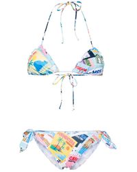 Mc2 Saint Barth - Set bikini Sarius con stampa grafica - Lyst