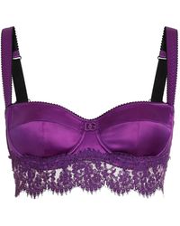 Dolce & Gabbana - Dna Lace-Detail Bra - Lyst