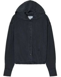 Closed - Hooded Buttoned Shirt - Lyst