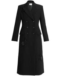 Erdem - Embroidered Double-Breasted Coat - Lyst