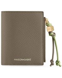 Maison De Sabre - Pebbled Leather Bifold Wallet - Lyst
