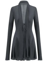 Oude Waag - Fishtail-Hem Knit Cardigan - Lyst