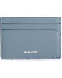 Jil Sander - Logo-Embossed Leather Card Holder - Lyst