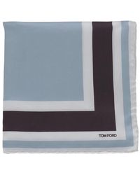 Tom Ford - Border-Stripe Pocket Square - Lyst