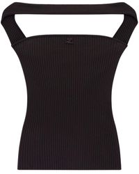 Courreges - Hyperbole Ribbed-knit Top - Lyst