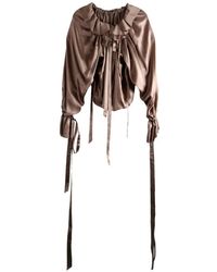 Ann Demeulemeester - Stee Silk Blouse - Lyst