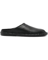 Buttero - Woven-Leather Slippers - Lyst