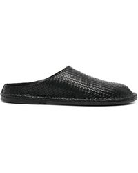 Buttero - Woven-Leather Slippers - Lyst