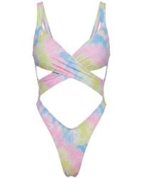 Reina Olga - Exotica Tie-Dye Swimsuit - Lyst