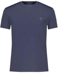 Timberland - Logo-Embroidered Cotton T-Shirt - Lyst