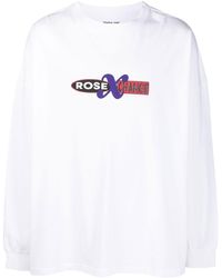Martine Rose - Logo-print Long-sleeve Cotton T-shirt - Lyst