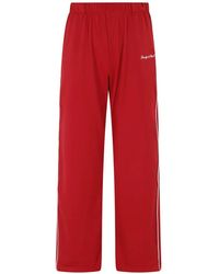 Sporty & Rich - Logo-Print Side-Stripe Track Pants - Lyst