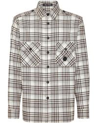 Philipp Plein - Geruit Overhemd Met Skull&Bonesprint - Lyst