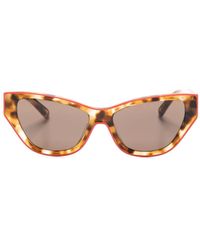 Tory Burch - Cat-Eye-Sonnenbrille mit Kontrastdetails - Lyst