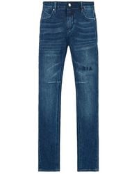 RTA - Clayton Logo-Embroidered Jeans - Lyst
