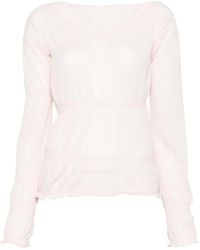 Paloma Wool - Top con cordones y cuello barco - Lyst