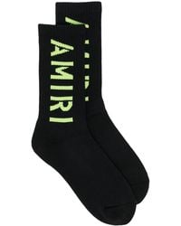 Amiri - Logo-Print Socks - Lyst