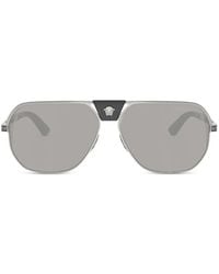 Versace - Medusa Pilot Sunglasses - Lyst