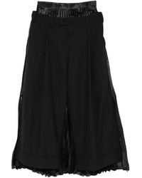 Junya Watanabe - Pleated Layered Trousers - Lyst