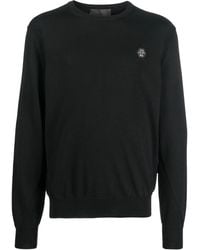 Philipp Plein - Logo Patch Merino Wool Jumper - Lyst